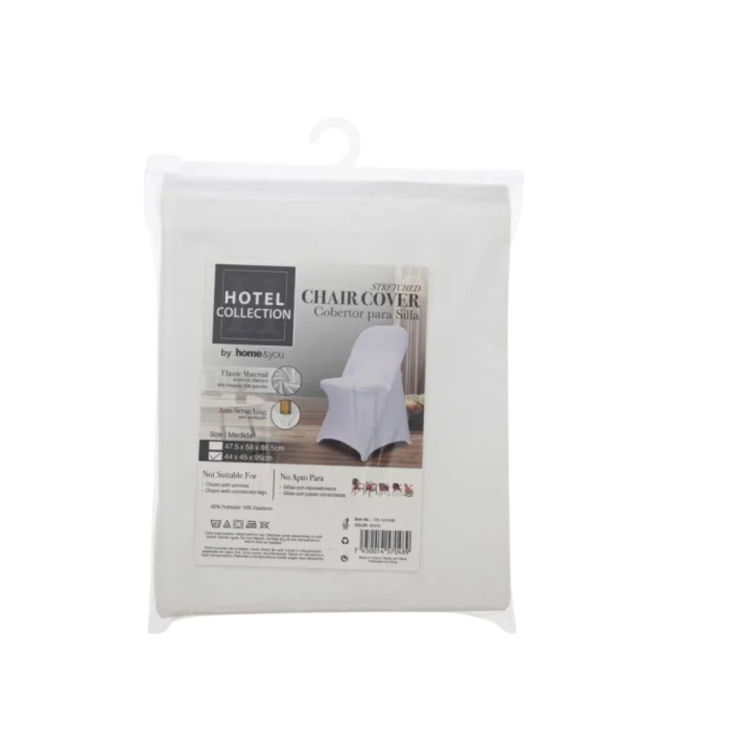 Hotel Collection Chair Cover, White
