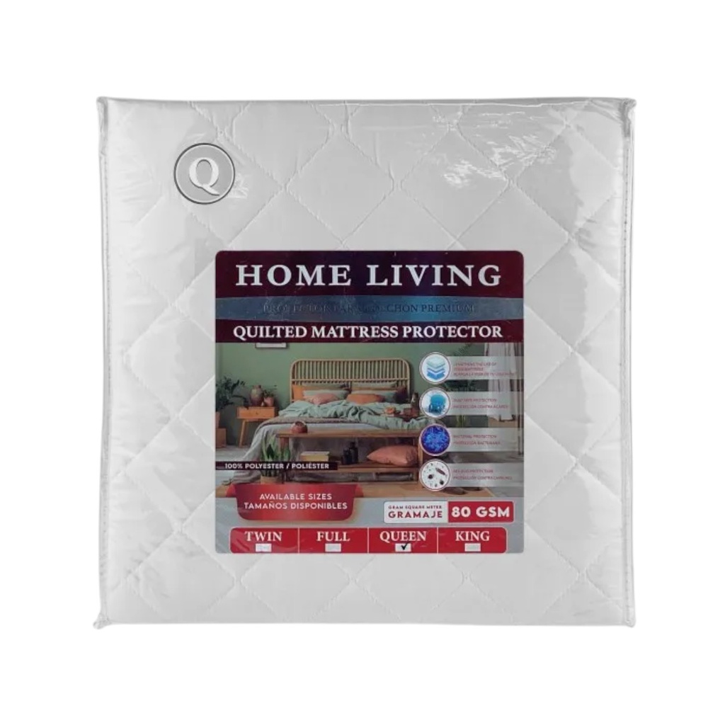 Home Living Quilted Mattress Pad, White