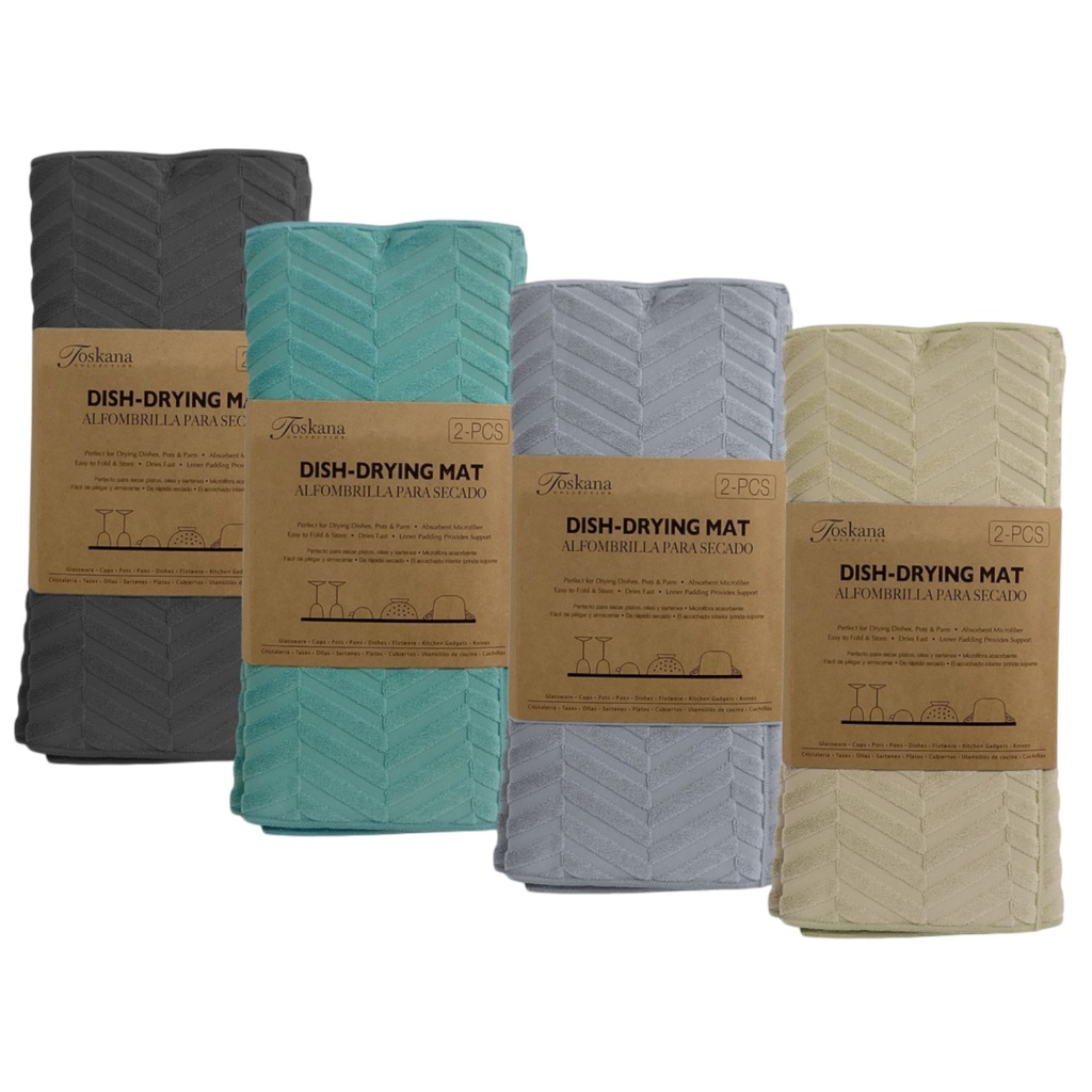 Toskana Collection Dish Drying Mats - 2pc Set