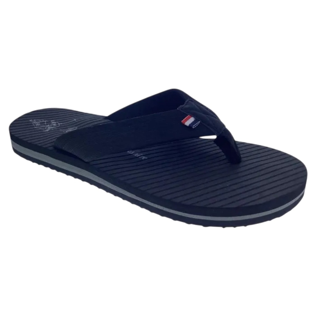 Royal County of Berkshire Men's Flip-Flops, Black