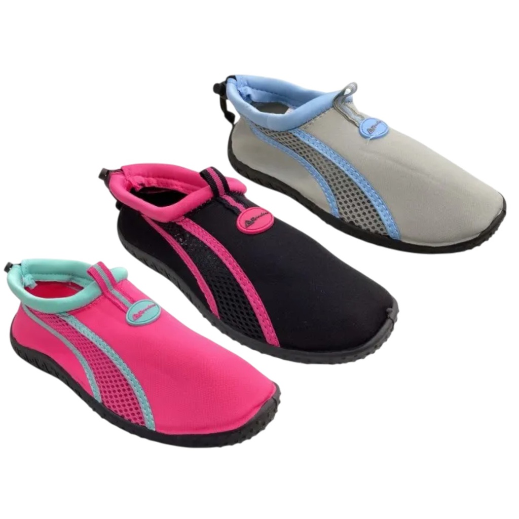 Randers Ladies' Water Shoes, Pink/ Gray/ Black