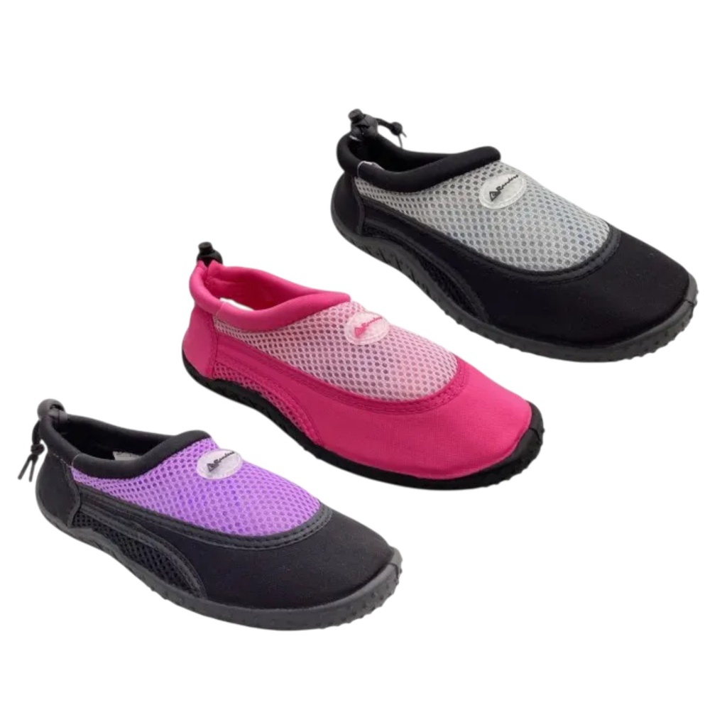 Randers Ladies' Water Shoes, Black/ Gray, Pink, Black/ Purple