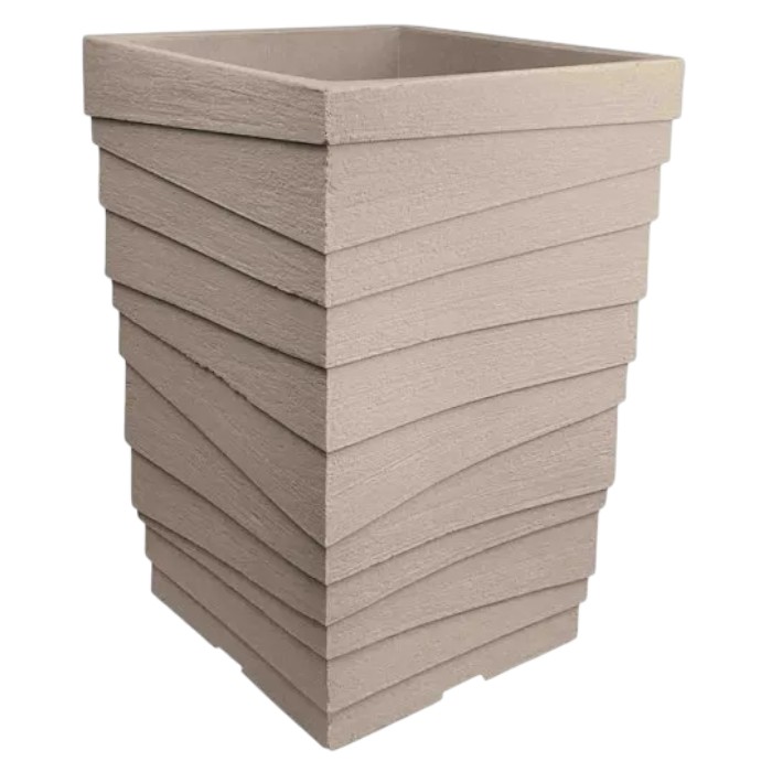 Japi Italian Quadratto Planter Square, Sand
