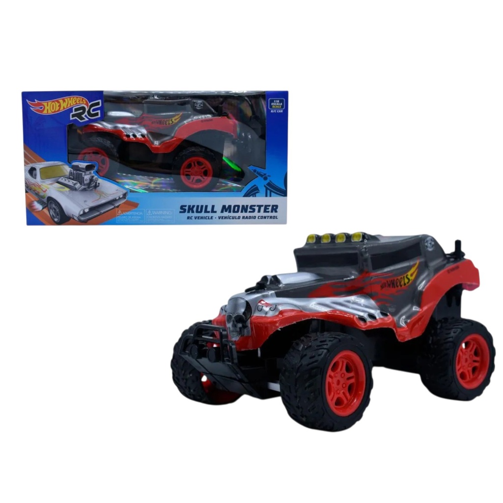 Hot Wheels Racing Car Skull Monster 1:18
