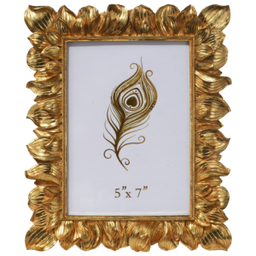 [796-ASDEC355-004B] Casa Bella Photo Frame 1.7x23.5x20cm Red/ Gold