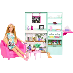 [821-HKT94ABC] Mattel Barbie Cute N Cozy Cafe Tea Time Play Set l