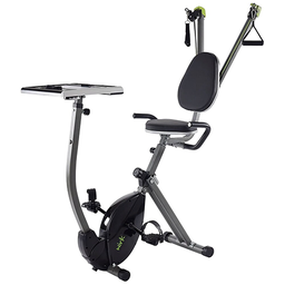 [85-2449] ****Stamina WIRK Upright Exercise Bike Workstation and Standing Desk with Strength System (300 Lb. Weight Limit)