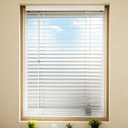 [KC202052332WH] Kenneth Cole Paulownia Wood Venetian Blinds 48&quot;x90.5&quot; (122x230Cm), White