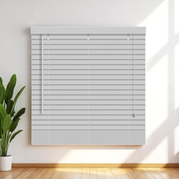 [KC202052332GY] Kenneth Cole Paulownia Wood Venetian Blinds 48&quot;x90.5&quot;(122x230Cm), Grey