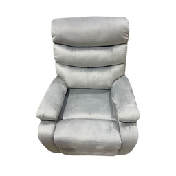 [857-8018RG / MRRS31363] Mobel Velvet Rocking Recliner, Grey