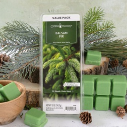 [6340] Candle Warmers Value Pack Classic Wax Melt 5oz., Balsam Fir