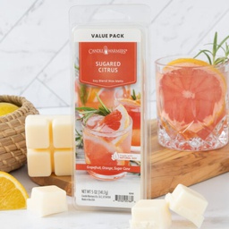 [6240] Candle Warmers Value Pack Classic Wax Melt 5oz., Sugared Citrus