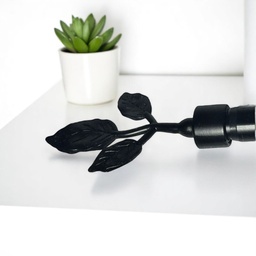 [HHHD-CTRD-01061(RH075-48B-D) CHCR28639] Classy Homes Curtain Rod 28-48 in Double Black 16/19