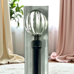[HHHD-CTRD-01091 (RH010-48BN) CHCR30010] Classy Homes Curtain Rod 28-48 in Single Black Nickel 16/19