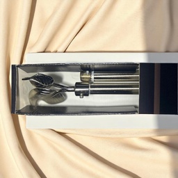 [HHHD-CTRD-01100 (RH025-48S-D) CHCR30019] Classy Homes Curtain Rod 28-48 in Double Silver 16/19