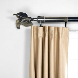 [HHHD-CTRD-01102 (RH025-120S-D) CHCR30021] Classy Homes Curtain Rod 66-120 in Double Silver 16/19
