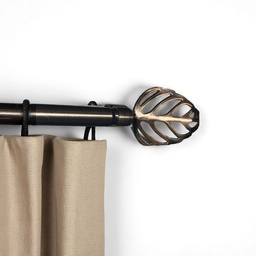 [HHHD-CTRD-01105 (RH123-120AC-P) CHCR30024] Classy Homes Curtain Rod 66-120 in Double AC Colour 16/19