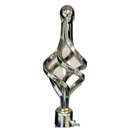 [HHHD-CTRD-01115 (RH091-48S-P) CHCR30034] Classy Homes Curtain Rod 28-48 in Double Silver 16/19