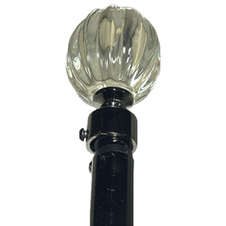 [HHHD-CTRD-01118 (RH010-48BN-P) CHCR30037] Classy Homes Curtain Rod 28-48 in Double Black Nickel 16/19