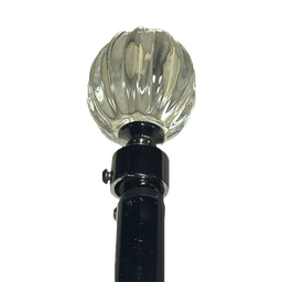 [HHHD-CTRD-01119 (RH010-84BN-P) CHCR30038] Classy Homes Curtain Rod 48-84 in Double Black Nickel 16/19
