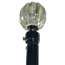 [HHHD-CTRD-01120 (RH010-120BN-P) CHCR30039] Classy Homes Curtain Rod 66-120 in Double Black Nickel 16/19