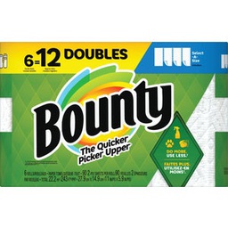 [30772157039 / 3077205825 / 1311851 / 80798314] ^Bounty Select-A-Size Paper Towels, 6 Double Rolls, 90 Sheets Per Roll