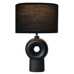 [111100T-1BK] ****G-light Ceramic Table Lamp, E27, Black