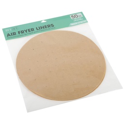 [739-05615] Life Art Air Fryer Liners Round 50-pack, Coffee