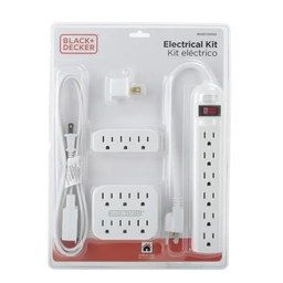 [973-BDE9720002] Black &amp; Decker 5pc Electrical Kit, White