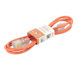 [973-BDE9720012] Black &amp; Decker Indoor Extension Cord 8 Ft.