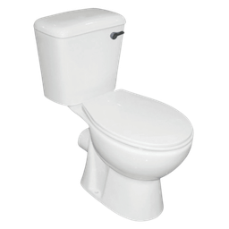 [S7036WH] Briggs Two-Piece, P-Trap Toilet, Elongated, RH Trip Lever, White