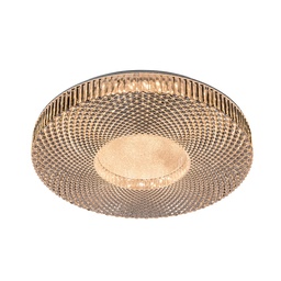 [E004-24W-CCT RHFMCL31737] Royal Homes Flush Mount Indoor Ceiling Light,24 w Clear