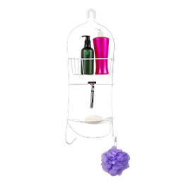 [734-L0270-BK/ 734-1407676B RHSC31675] Royal Homes Shower Caddy Metal, white