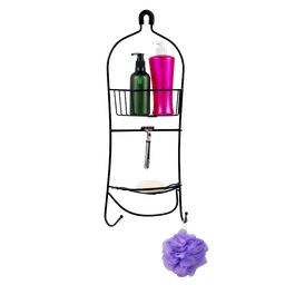 [734-L0270-WH/ 734-1407677B RHSC31676] Royal Homes Shower Caddy Metal. black