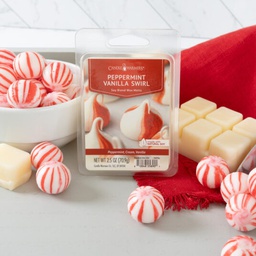 [7693s] Candle Warmers 2.5 oz Classic Wax Melts, Peppermint Vanilla Swirl