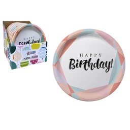 [819-02286] Glitter 10pc Paper Plates 9 In.
