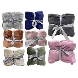 [720-1448115] Home Living Flannel Blanket