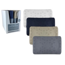 [736-1406526] Spa Collection PVC Bath Mat with Suction Cups, Assorted