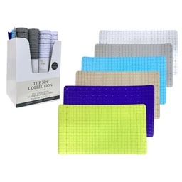[736-1402403] Spa Collection PVC Bath Mat, Square, Assorted