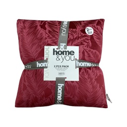 [730-1447153] Home &amp; You Cushion 18x18 In., Burgundy