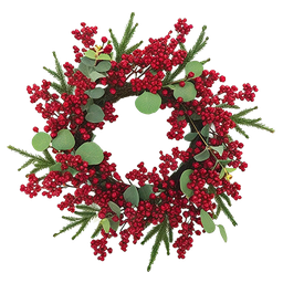 [XS1045496R] Montefiori Christmas Wreath 56cm / 22 In.