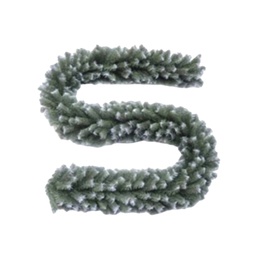 [831-XMVI-006F] ^Miro Frosted Garland 300-Tips 9 Ft. 14 In.