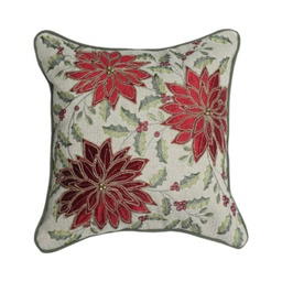 [831-TQ01-2501] Miro Holiday Throw Pillow 40cm White/ Red/ Green