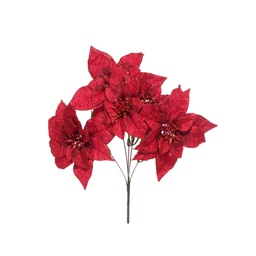 [831-MXMAS67-25141-5] Miro Flower Bunch 37cm Red
