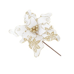 [831-AMX082-2542] ^Miro Poinsettia 24x20cm Gold