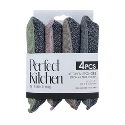 [768-1438754] Micofiber Kitchen Sponges 4-pack