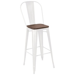 [P1910-0002 / MBC32088] Mobel Bar Chair, White