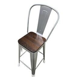 [P1910-0006 / MBC32090] Mobel Bar Chair, Dark Silver