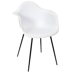 [KCWF202408262-WH] Kenneth Cole Nikola Arm Chair, Frost White