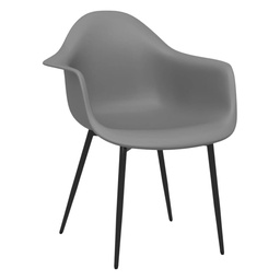 [KCWF202408262-GY] Kenneth Cole Nikola Arm Chair, Earl Grey